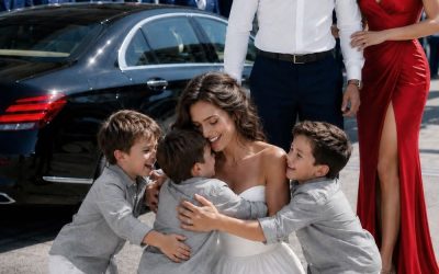 My billionaire ex-husband sat next to me on a flight just to sh3me me—until three little boys stepped out of a Bentley and ran toward me, calling, “Mom!”