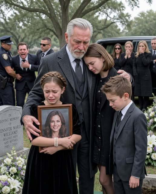 At my daughter’s funeral, my son-in-law pointed at his daughters and announced, “They’re going into foster care. I deserve a fresh start with my new fiancée.”