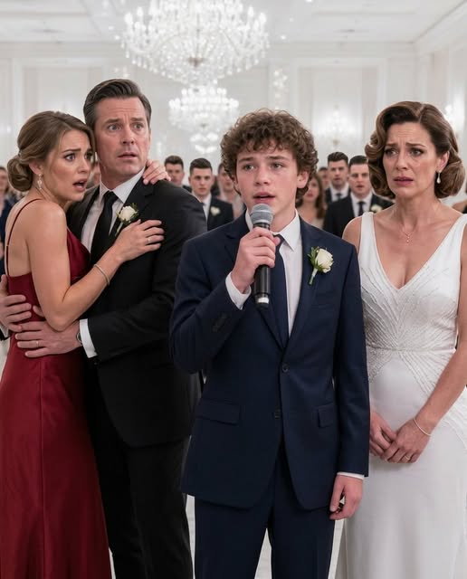 My husband brought his mistress to the gala wearing my dress and wedding ring. When she was introduced as his wife, he stayed silent. I put on a black suit, called my lawyer, and waited for our son to say, “Dad, today you pay for everything.”